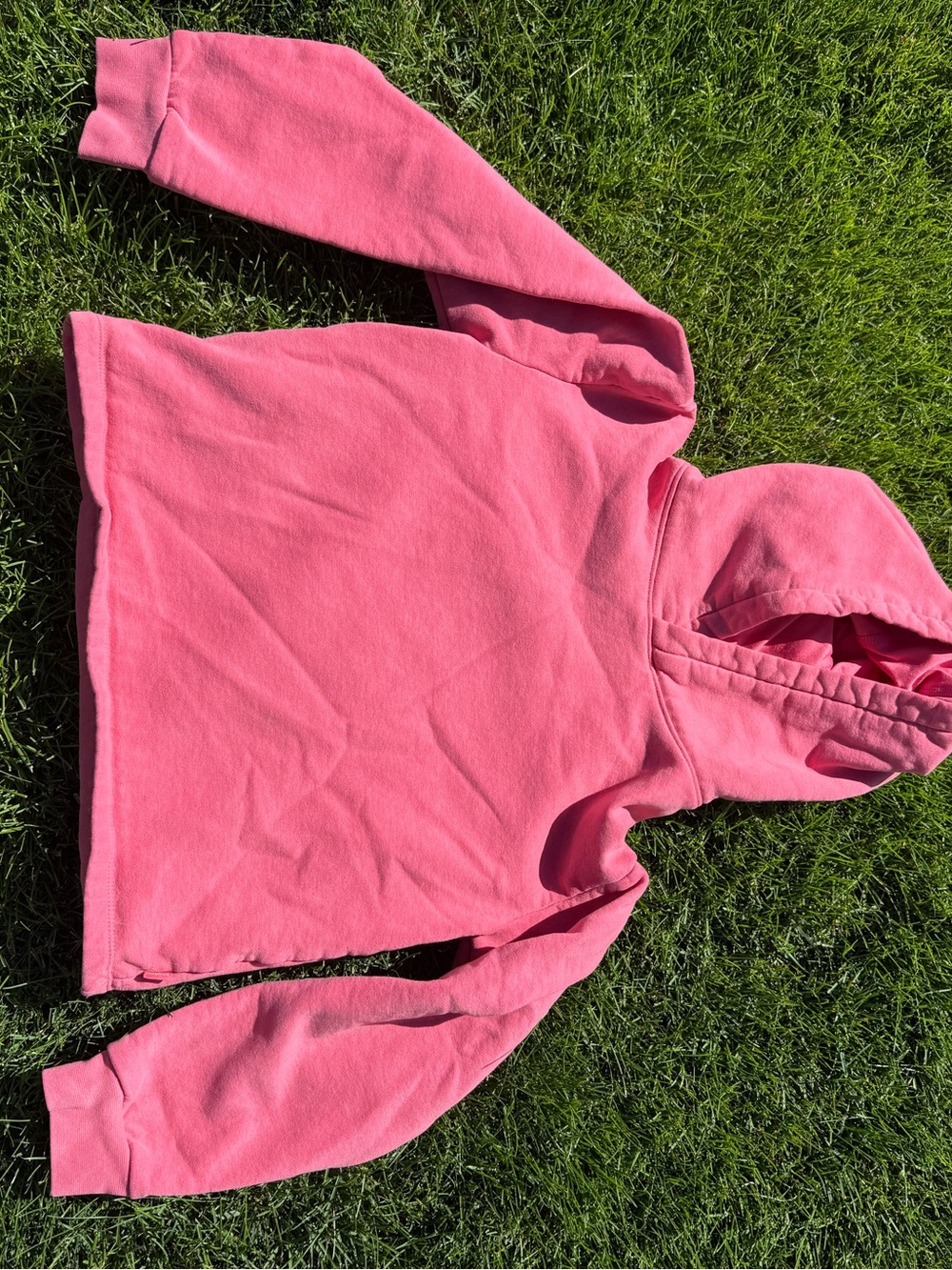 Mondetta Kids Pink Pullover Crop Hoodie